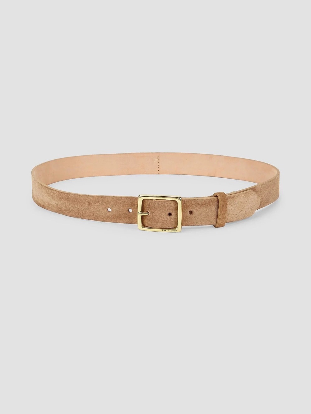 Rag & Bone Baby Suede Boyfriend Belt Camel Large NWT